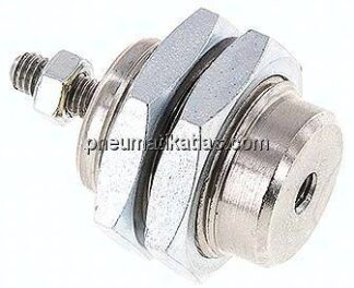 Einschraub-Pneumatikzylinder Kolben 16mm, 5mm Hub