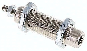 Einschraub-Pneumatikzylinder Kolben 6mm, 15mm Hub