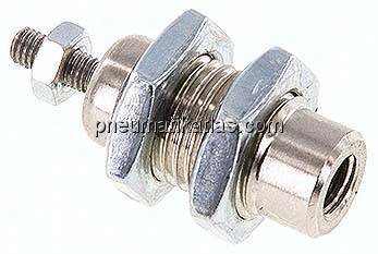 Einschraub-Pneumatikzylinder Kolben 6mm, 5mm Hub