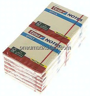 tesa Haftnotiz, 75 x 75mm, 12x 100 Blatt, gelb