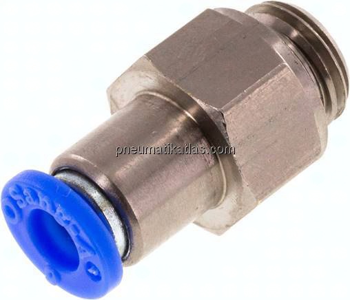 Rückschlagventil G 1/4"-6mm, Durchfluss vom Gewinde zum Schlauch, IQS-Standard
