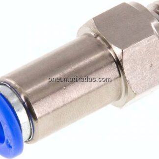 Rückschlagventil G 1/4"-8mm, Durchfluss vom Gewinde zum Schlauch, IQS-Standard