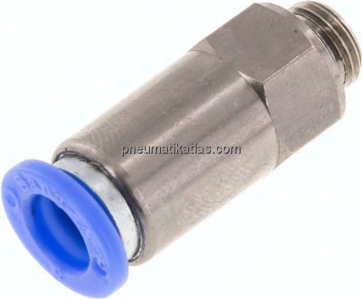 Rückschlagventil G 1/8"-8mm, Durchfluss vom Gewinde zum Schlauch, IQS-Standard