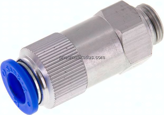 Rückschlagventil G 3/8"-12mm, Durchfluss vom Gewinde zum Schlauch, IQS-Standard