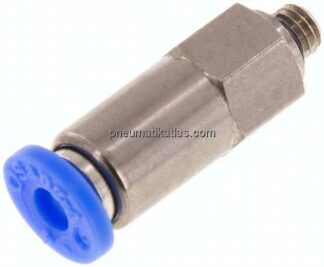 Rückschlagventil M 5-4mm, Durchfluss vom Gewinde zum Schlauch, IQS-Standard