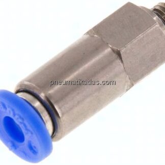Rückschlagventil M 5-4mm, Durchfluss vom Gewinde zum Schlauch, IQS-Standard