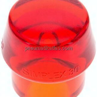 SIMPLEX-Schlageinsatz, Plastik, rot, Ø 30 mm