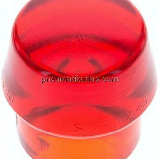 SIMPLEX-Schlageinsatz, Plastik, rot, Ø 40 mm