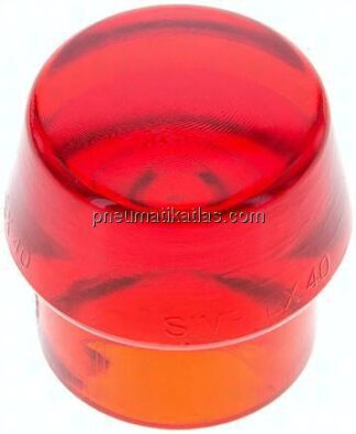 SIMPLEX-Schlageinsatz, Plastik, rot, Ø 40 mm