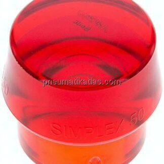 SIMPLEX-Schlageinsatz, Plastik, rot, Ø 50 mm