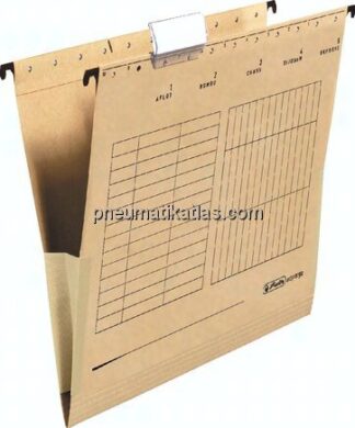 HERLITZ 25er Pack, Hängetaschen für die Ablage von ungelochtem Schriftgut, seitlicher Schutz gegen H