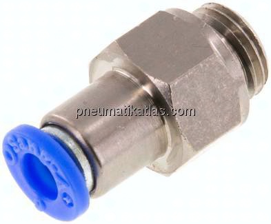 Rückschlagventil G 1/4"-6mm, Durchfluss vom Schlauch zum Gewinde, IQS-Standard