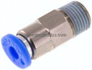 Rückschlagventil R 1/8"-4mm, Durchfluss vom Schlauch zum Gewinde, IQS-Standard