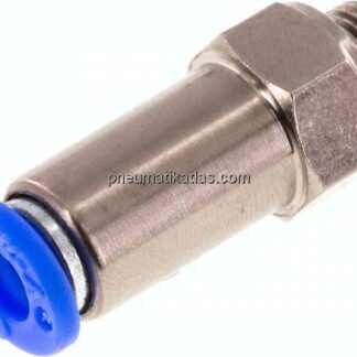 Rückschlagventil G 1/8"-6mm, Durchfluss vom Schlauch zum Gewinde, IQS-Standard