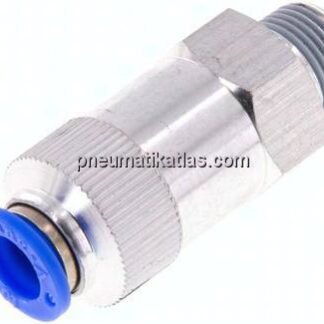 Rückschlagventil R 3/8"-10mm, Durchfluss vom Schlauch zum Gewinde, IQS-Standard