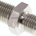 Hochdruck-Doppelnippel G 1/4"-NPT 1/4", Stahl verzinkt