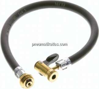 500 mm Füllschlauch mit Hebelstecker - G 1/4" / M 20 x 1 (AG), schwenkbar