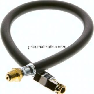 500 mm Füllschlauch mit Momentstecker - G 1/4" / M 20 x 1 (AG), schwenkbar