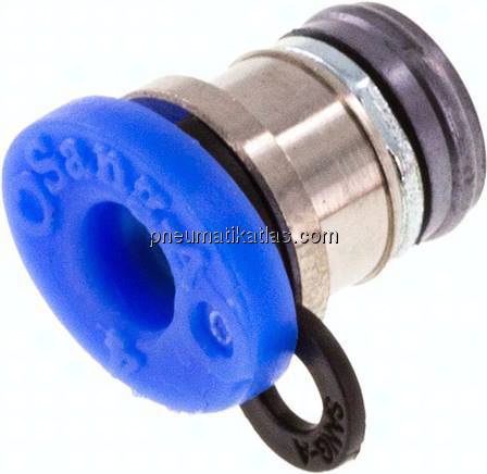 Einpresspatrone 4mm Steckanschluss, Messing vernickelt
