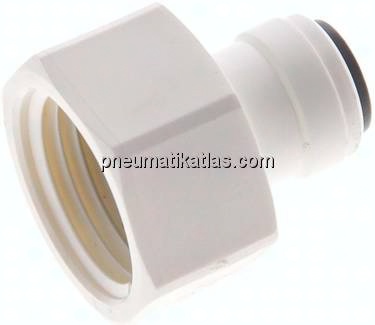 Steckanschluss m. Innengew. G 1/2"-1/4" (6,35 mm), IQS-LE (EPDM-Dichtung)