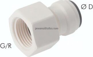 Steckanschluss m. Innengew. G 3/8"-8mm, IQS-LE (EPDM-Dichtung)
