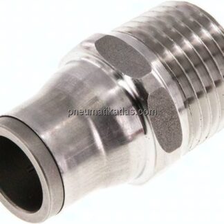 Gerader Steckanschluss NPT 1/2"-12mm, IQS-Edelstahl