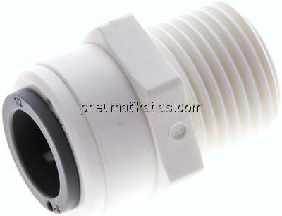 Gerader Steckanschluss R 1/2"-1/2" (12,7 mm), IQS-LE (EPDM-Dichtung)