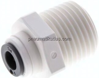 Gerader Steckanschluss R 1/2"-1/4" (6,35 mm), IQS-LE (EPDM-Dichtung)