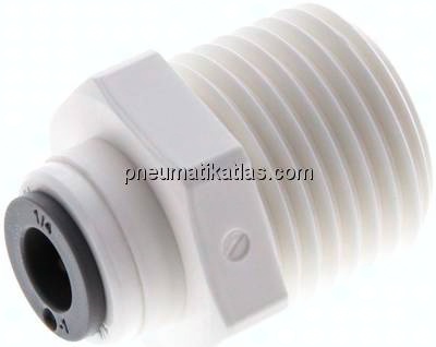 Gerader Steckanschluss R 1/2"-1/4" (6,35 mm), IQS-LE (EPDM-Dichtung)