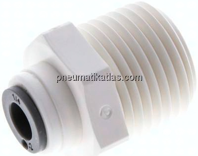 Gerader Steckanschluss NPT 1/2"-1/4" (6,35 mm), IQS-LE (EPDM-Dichtung)
