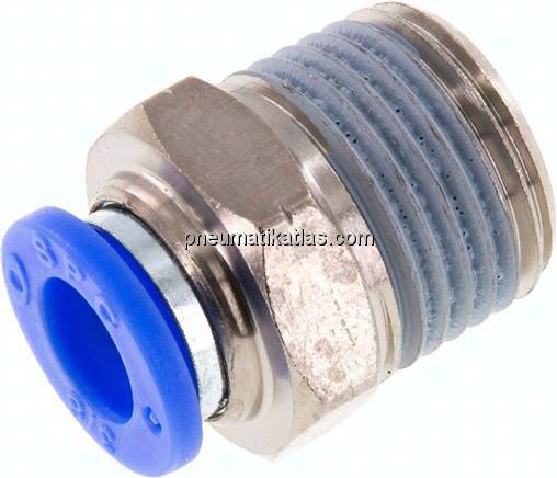 Gerader Steckanschluss NPT 1/2"-3/8" (9,52 mm), IQS-Inch
