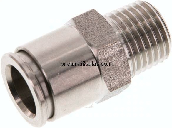 Gerader Steckanschluss R 1/4"-10mm, IQS-Edelstahl