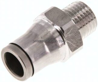 Gerader Steckanschluss NPT 1/4"-10mm, IQS-Edelstahl