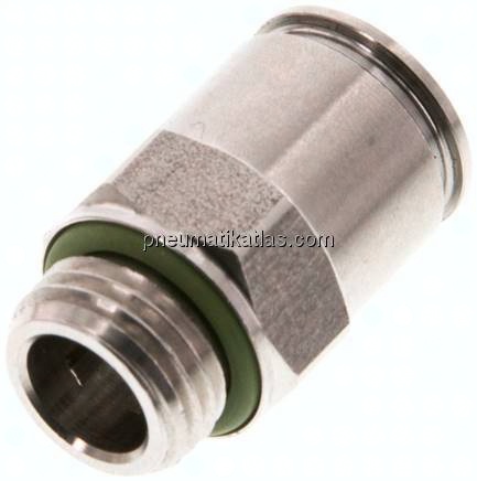 Gerader Steckanschluss G 1/4"-10mm, IQS-Edelstahl