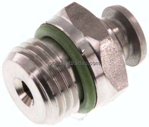 Gerader Steckanschluss G 1/4"-4mm, IQS-Edelstahl