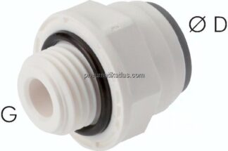 Gerader Steckanschluss G 1/8"-4mm, IQS-LE (EPDM-Dichtung)