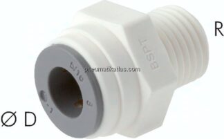 Gerader Steckanschluss NPT 1/8"-4mm, IQS-LE (EPDM-Dichtung)