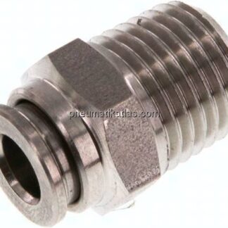Gerader Steckanschluss R 1/4"-6mm, IQS-Edelstahl