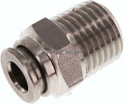 Gerader Steckanschluss R 1/4"-6mm, IQS-Edelstahl