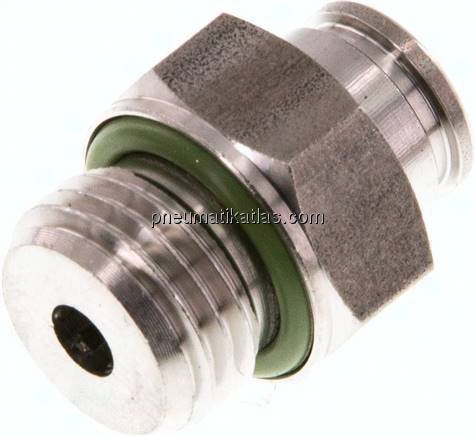 Gerader Steckanschluss G 1/4"-6mm, IQS-Edelstahl