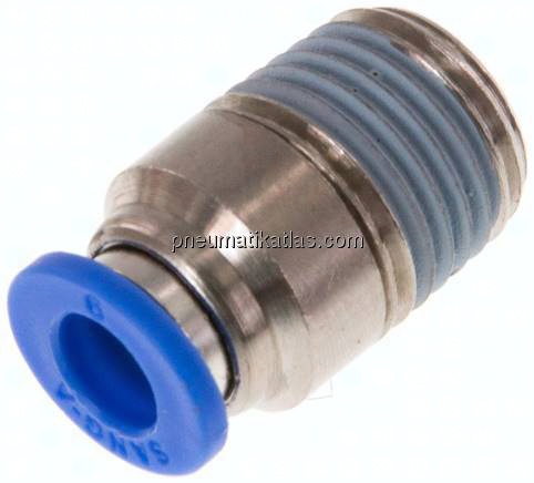 Gerader Steckanschluss R 1/4"-6mm, IQS-Standard m. Innens.