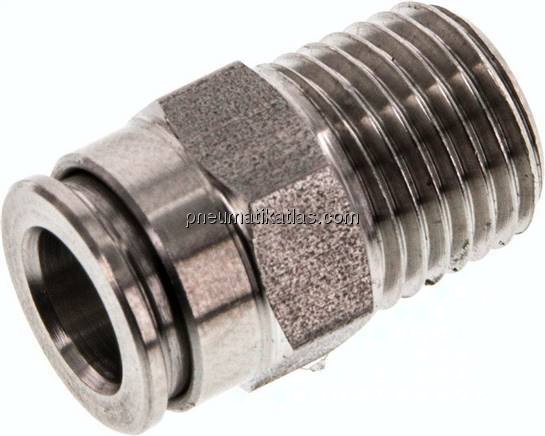 Gerader Steckanschluss R 1/4"-8mm, IQS-Edelstahl