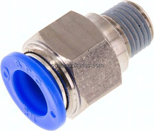 Gerader Steckanschluss NPT 1/4"-1/2" (12,7 mm), IQS-Inch