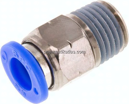 Gerader Steckanschluss NPT 1/4"-5/16" (7,94 mm), IQS-Inch