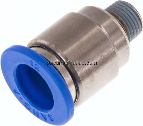 Gerader Steckanschluss R 1/8"-12mm, IQS-Standard m. Innens.