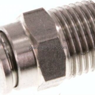 Gerader Steckanschluss R 1/8"-4mm, IQS-Edelstahl