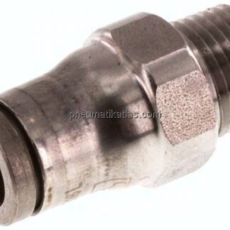 Gerader Steckanschluss NPT 1/8"-6mm, IQS-Edelstahl