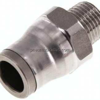 Gerader Steckanschluss NPT 1/8"-8mm, IQS-Edelstahl