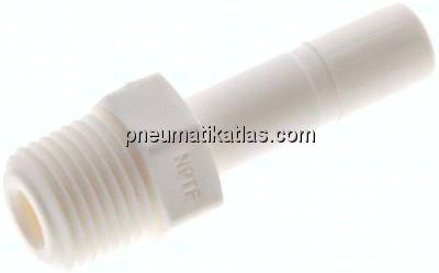 Einschraubtülle NPT 1/8"-1/4" (6,35 mm) Stecknippel, IQS-LE (EPDM-Dichtung)