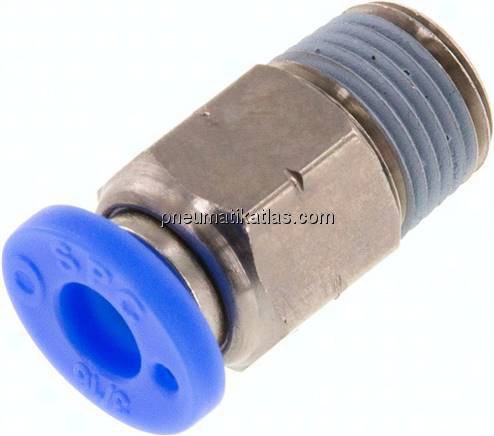 Gerader Steckanschluss NPT 1/8"-3/16" (4,76 mm), IQS-Inch